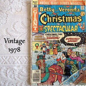 BETTY & VERONICA COMIC 1978 CHRISTMAS SPECTACULAR, ARCHIE COMICS NO. 477 VINTAGE